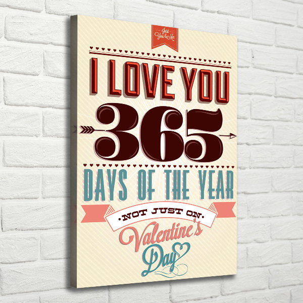 Canvas print Valentine's day