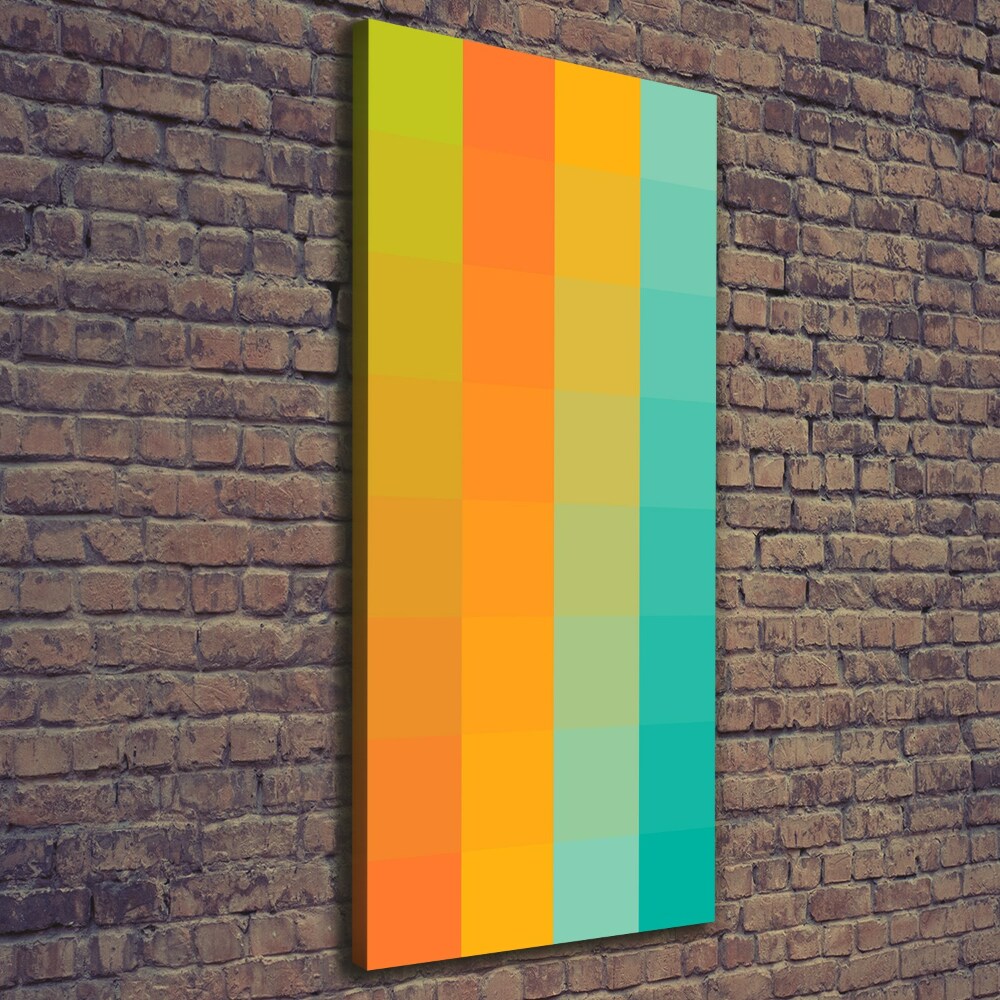 Canvas wall art Colorful squares