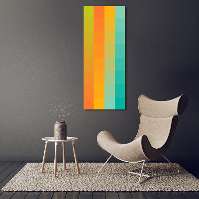 Canvas wall art Colorful squares