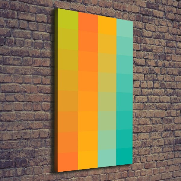 Canvas wall art Colorful squares