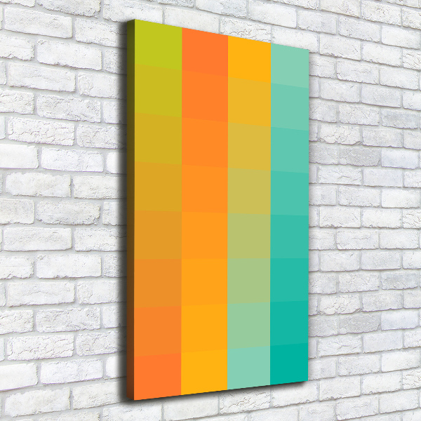 Canvas wall art Colorful squares