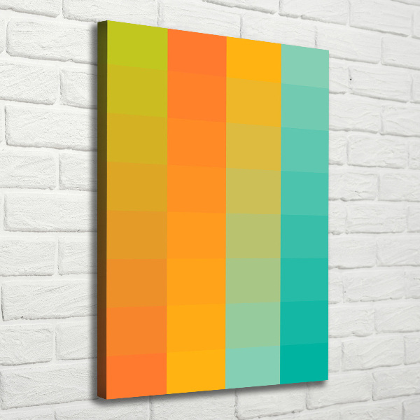 Canvas wall art Colorful squares