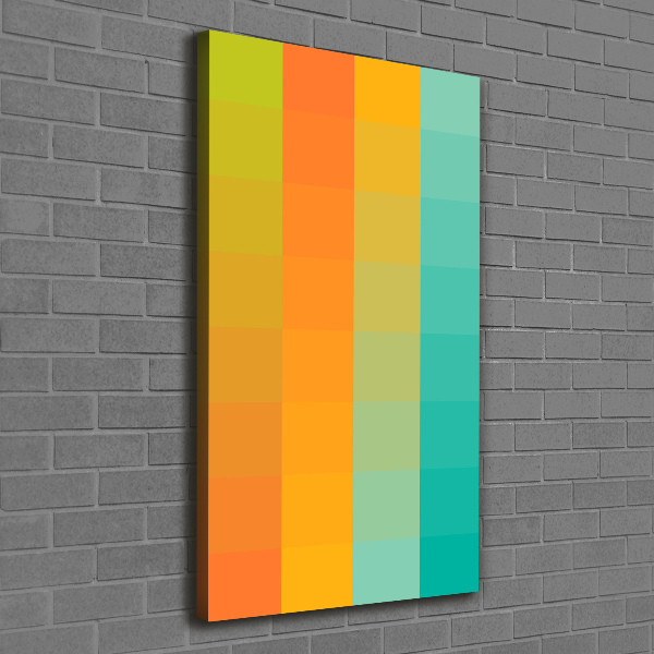 Canvas wall art Colorful squares