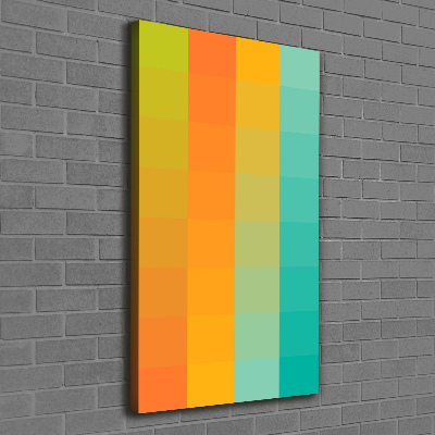 Canvas wall art Colorful squares