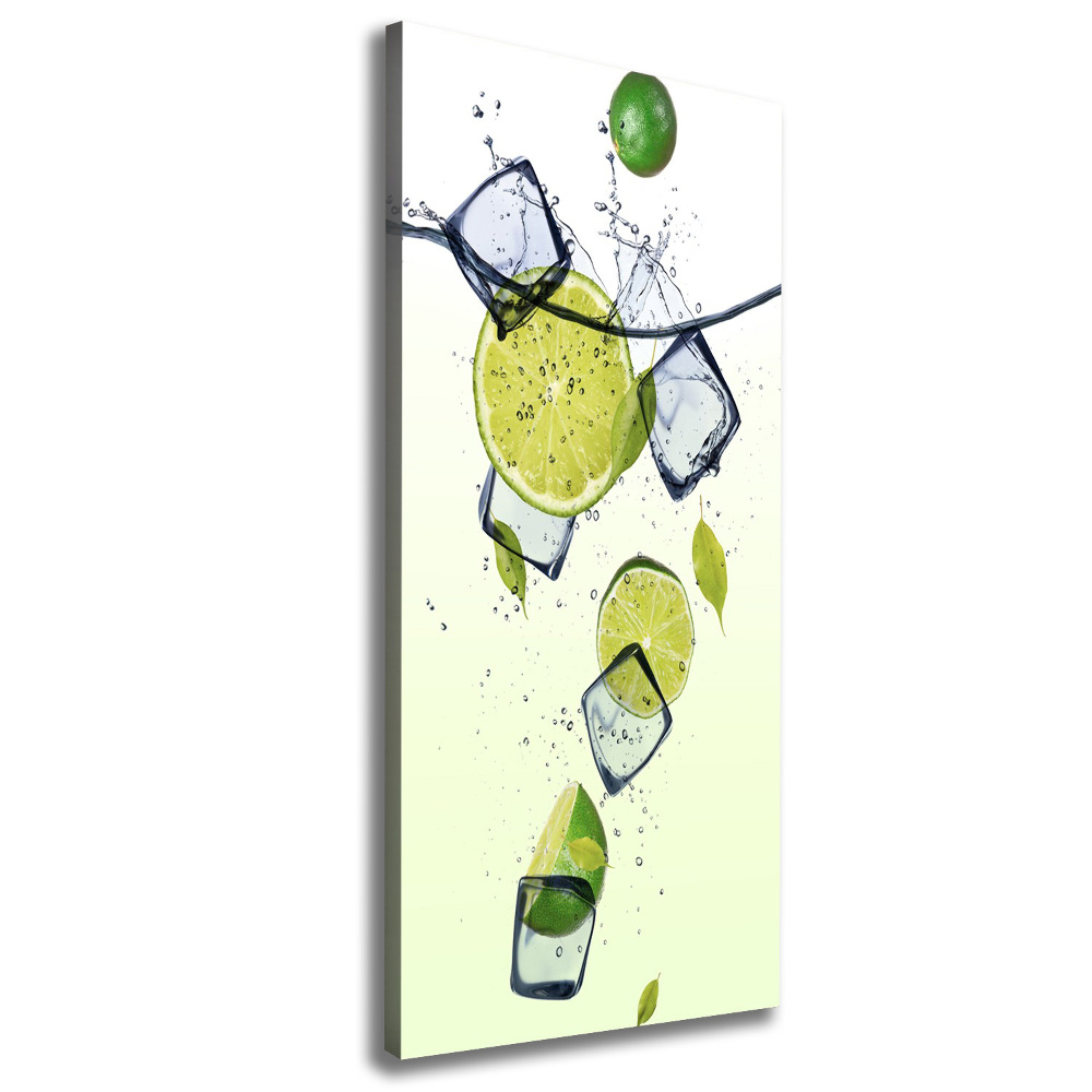 Large canvas wall art Lime and ice