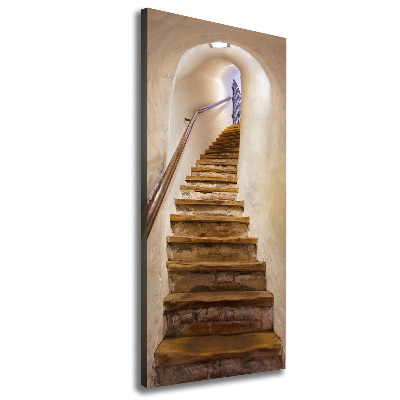 Large canvas wall art Stairs in the castle