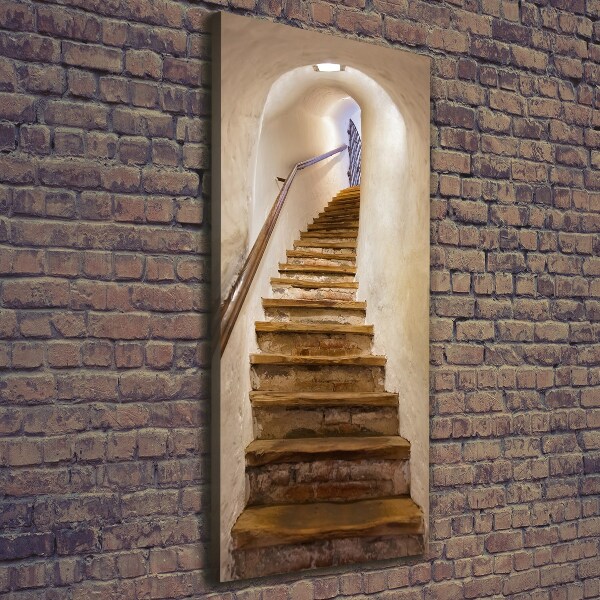 Large canvas wall art Stairs in the castle