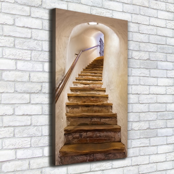 Large canvas wall art Stairs in the castle