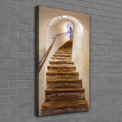 Large canvas wall art Stairs in the castle