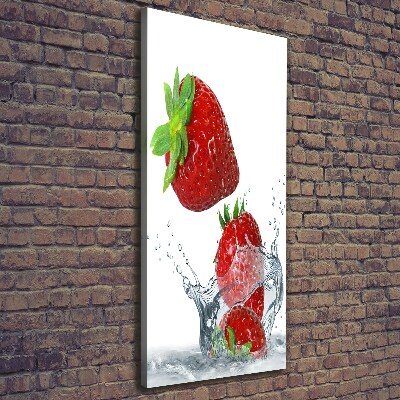 Large canvas wall art Strawberries