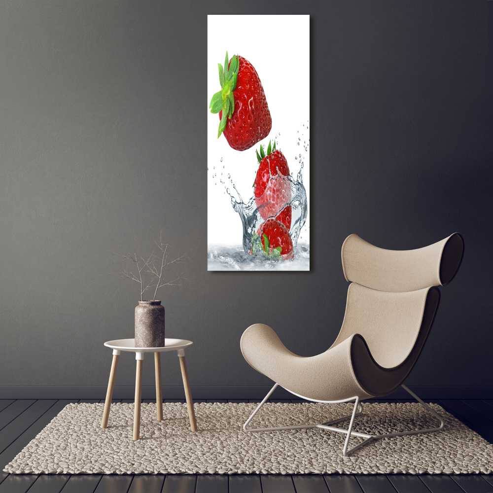 Large canvas wall art Strawberries