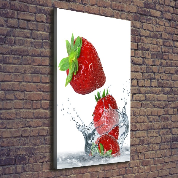 Large canvas wall art Strawberries