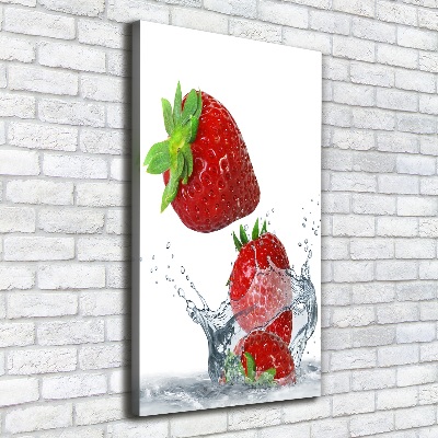 Large canvas wall art Strawberries