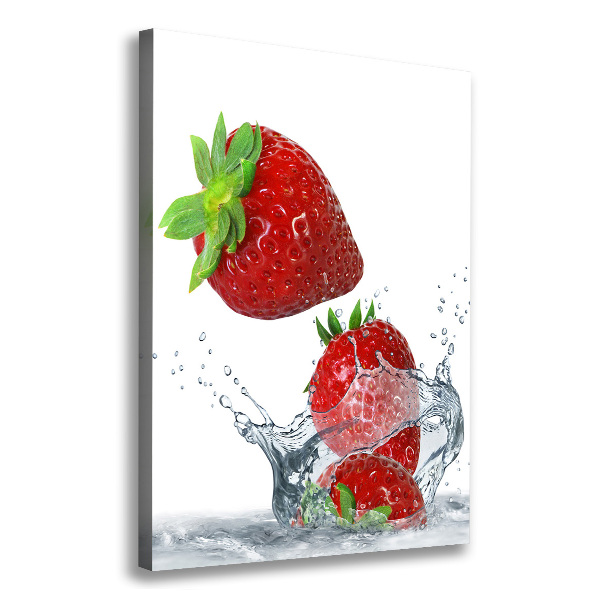 Large canvas wall art Strawberries