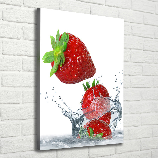 Large canvas wall art Strawberries