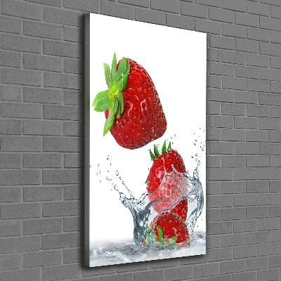 Large canvas wall art Strawberries