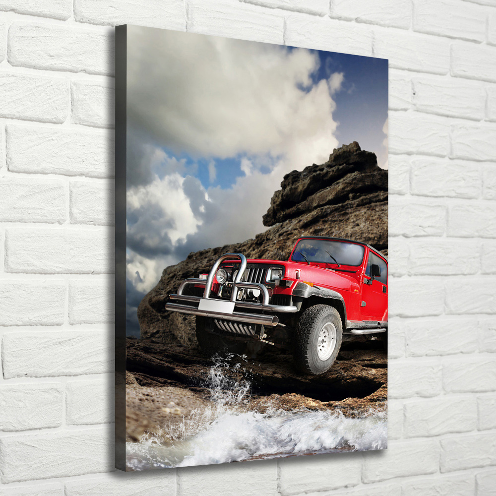 Canvas wall art Off-road car