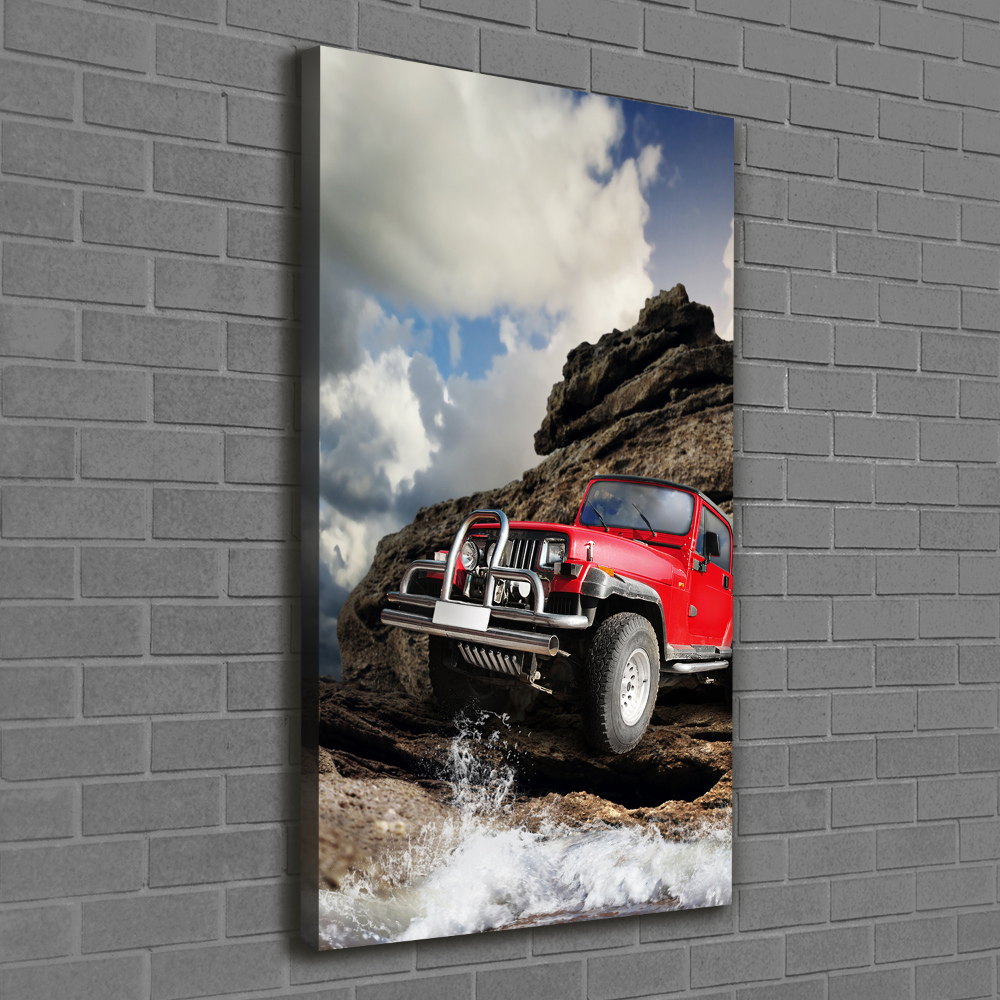 Canvas wall art Off-road car