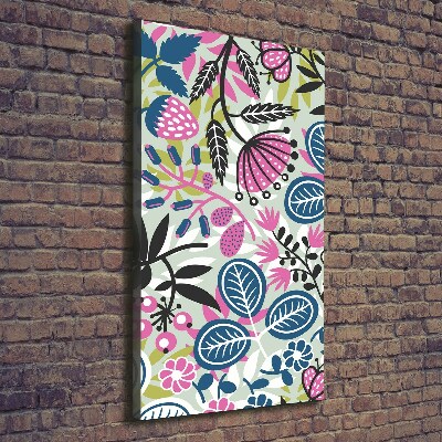 Wall art canvas large Flowers