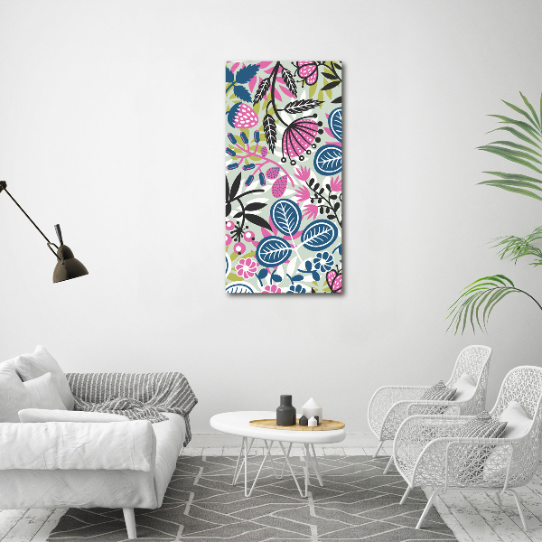 Wall art canvas large Flowers