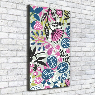 Wall art canvas large Flowers