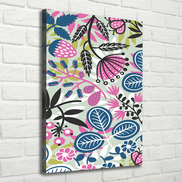 Wall art canvas large Flowers