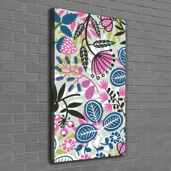 Wall art canvas large Flowers