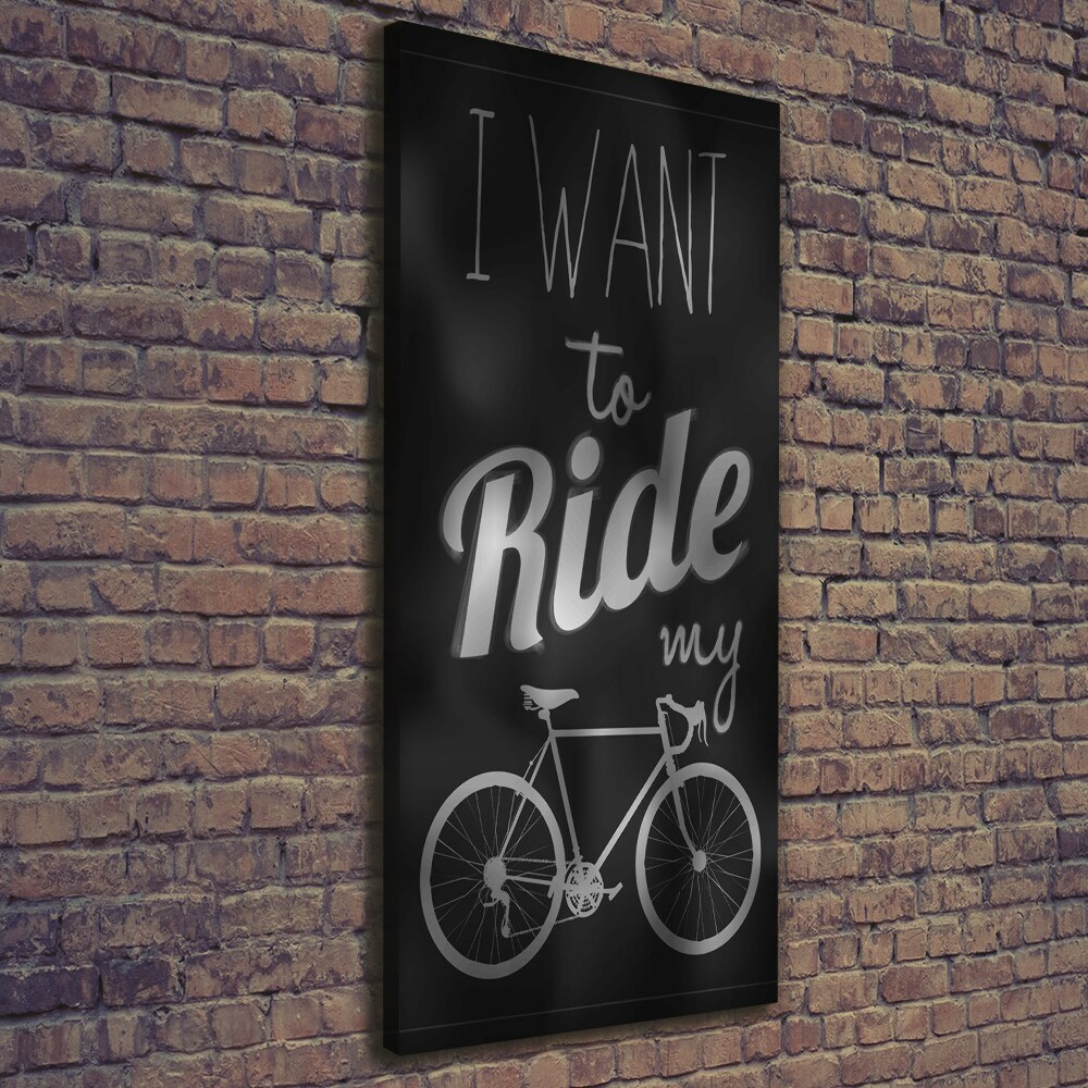 Canvas wall art Want to Ride