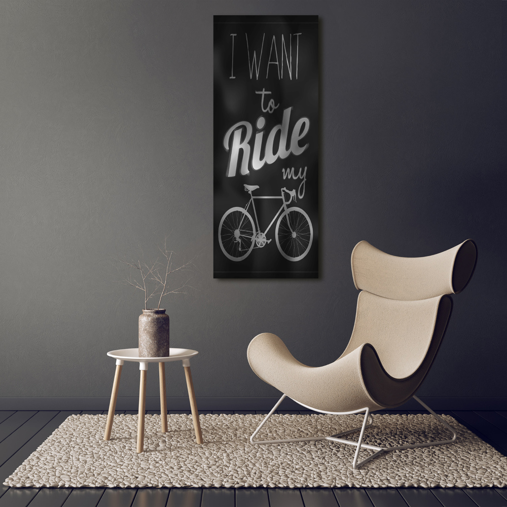 Canvas wall art Want to Ride