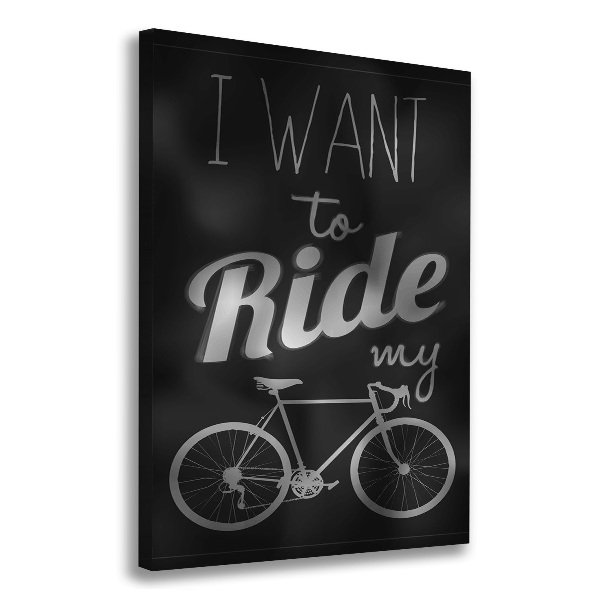 Canvas wall art Want to Ride