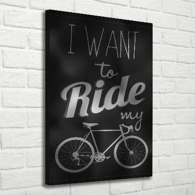 Canvas wall art Want to Ride