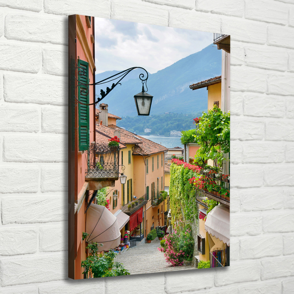 Canvas wall art Italian streets