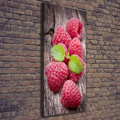 Wall art canvas large Raspberries