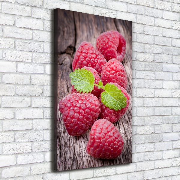 Wall art canvas large Raspberries