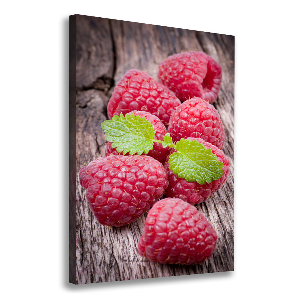 Wall art canvas large Raspberries