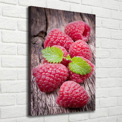 Wall art canvas large Raspberries