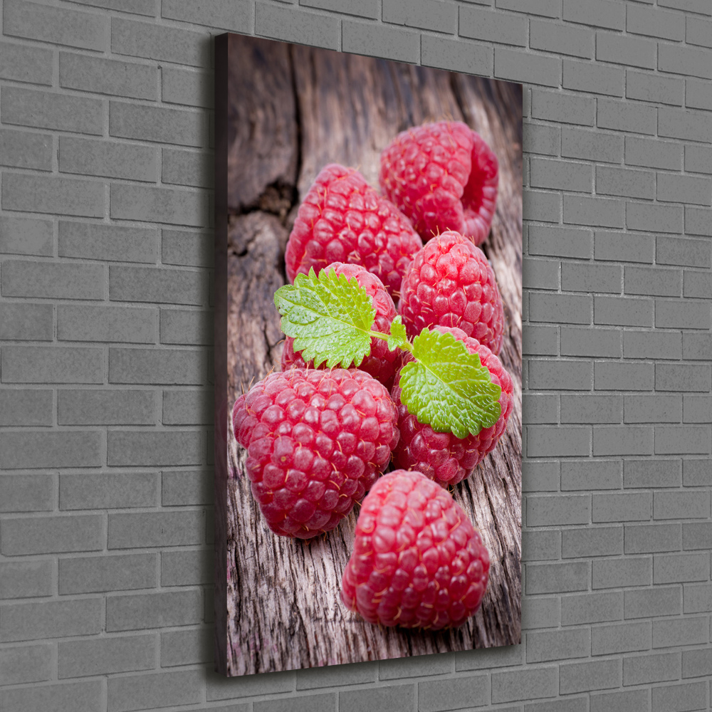 Wall art canvas large Raspberries