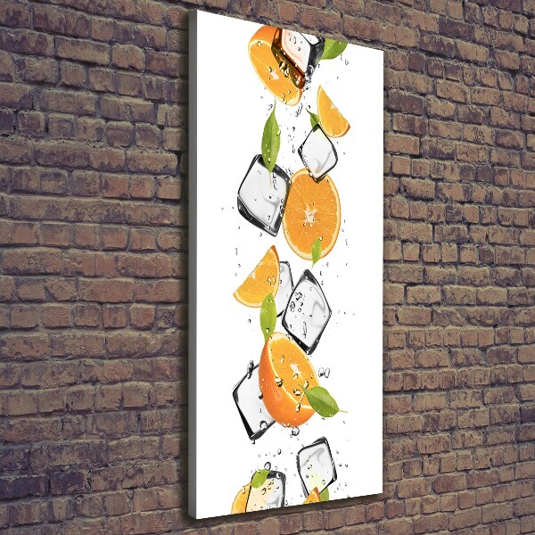 Canvas wall art Oranges and ice