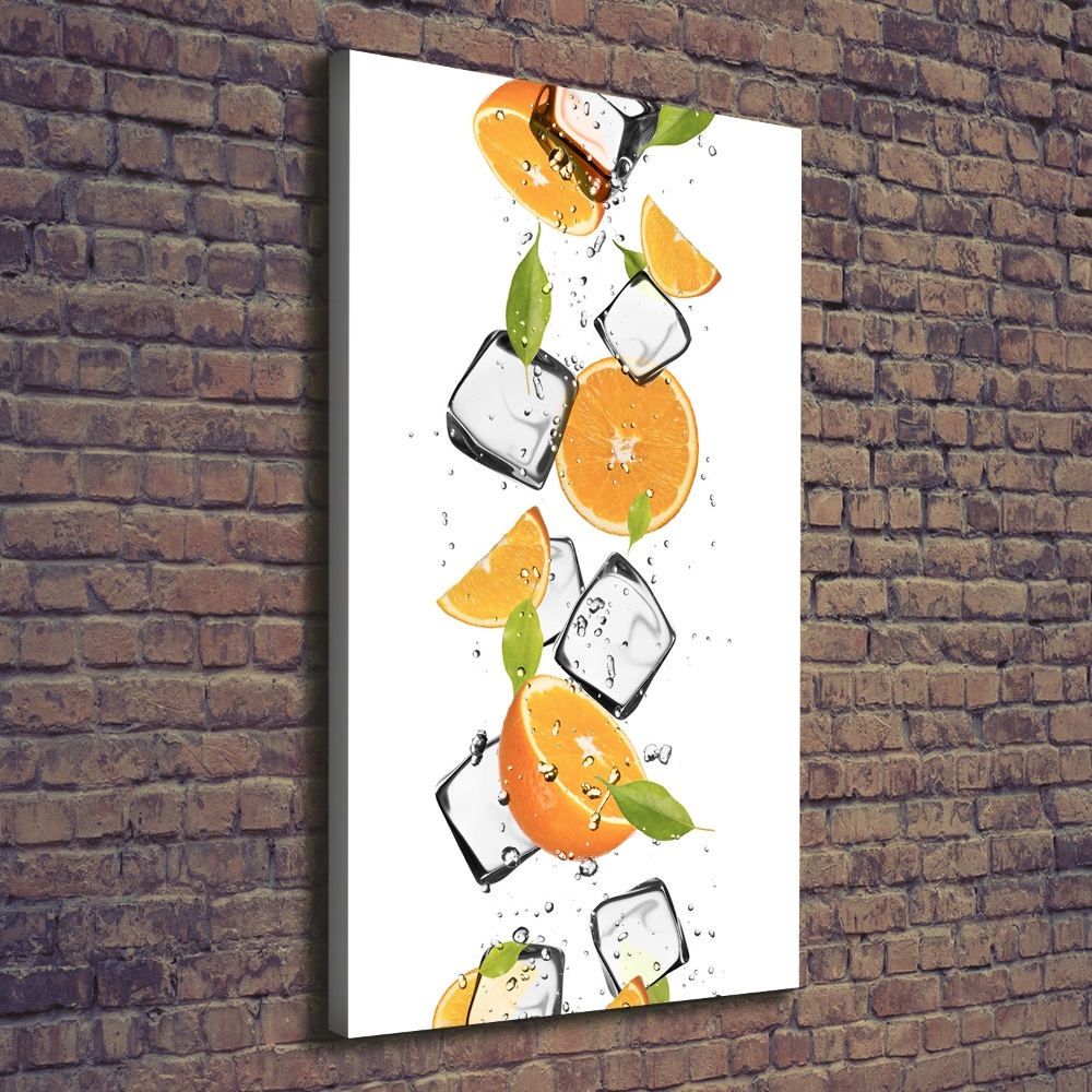 Canvas wall art Oranges and ice