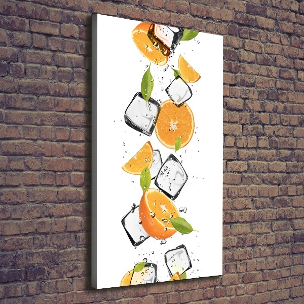 Canvas wall art Oranges and ice