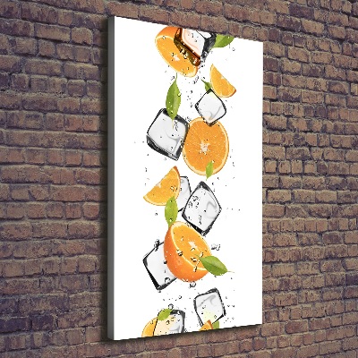 Canvas wall art Oranges and ice