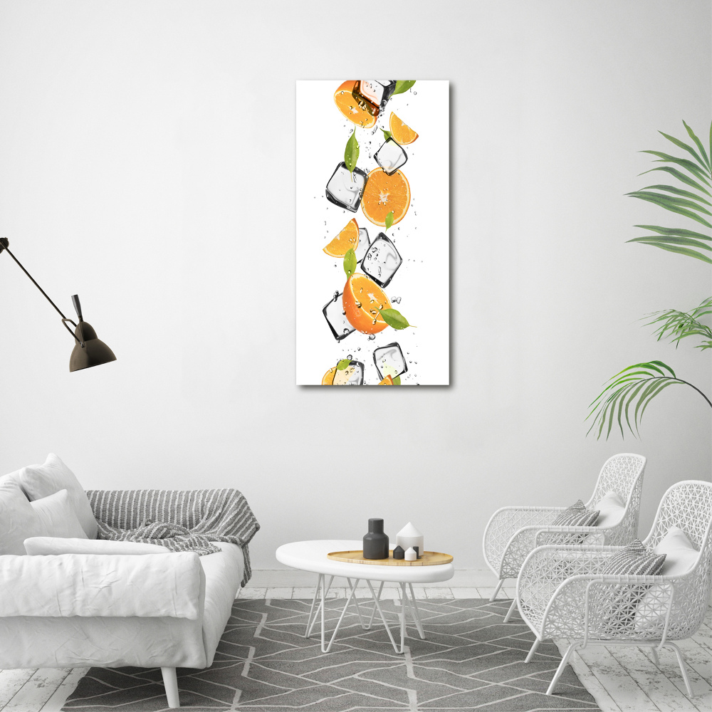 Canvas wall art Oranges and ice