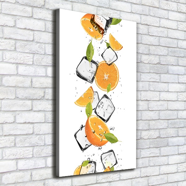 Canvas wall art Oranges and ice