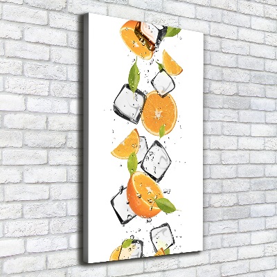 Canvas wall art Oranges and ice