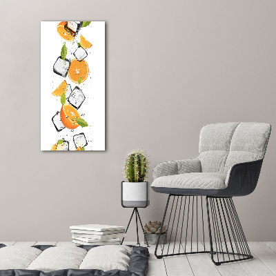 Canvas wall art Oranges and ice