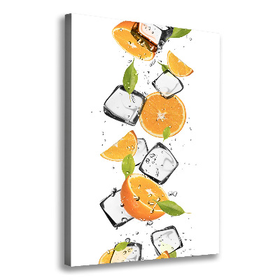 Canvas wall art Oranges and ice