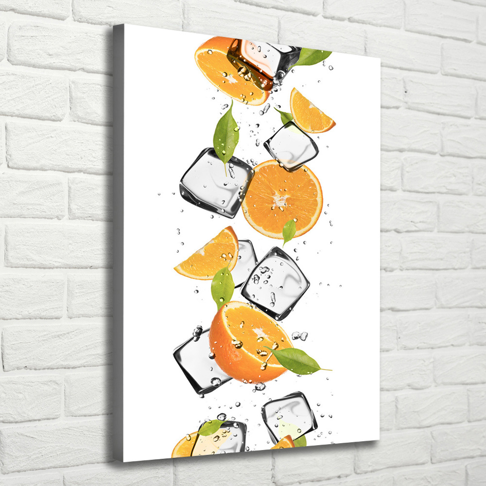 Canvas wall art Oranges and ice