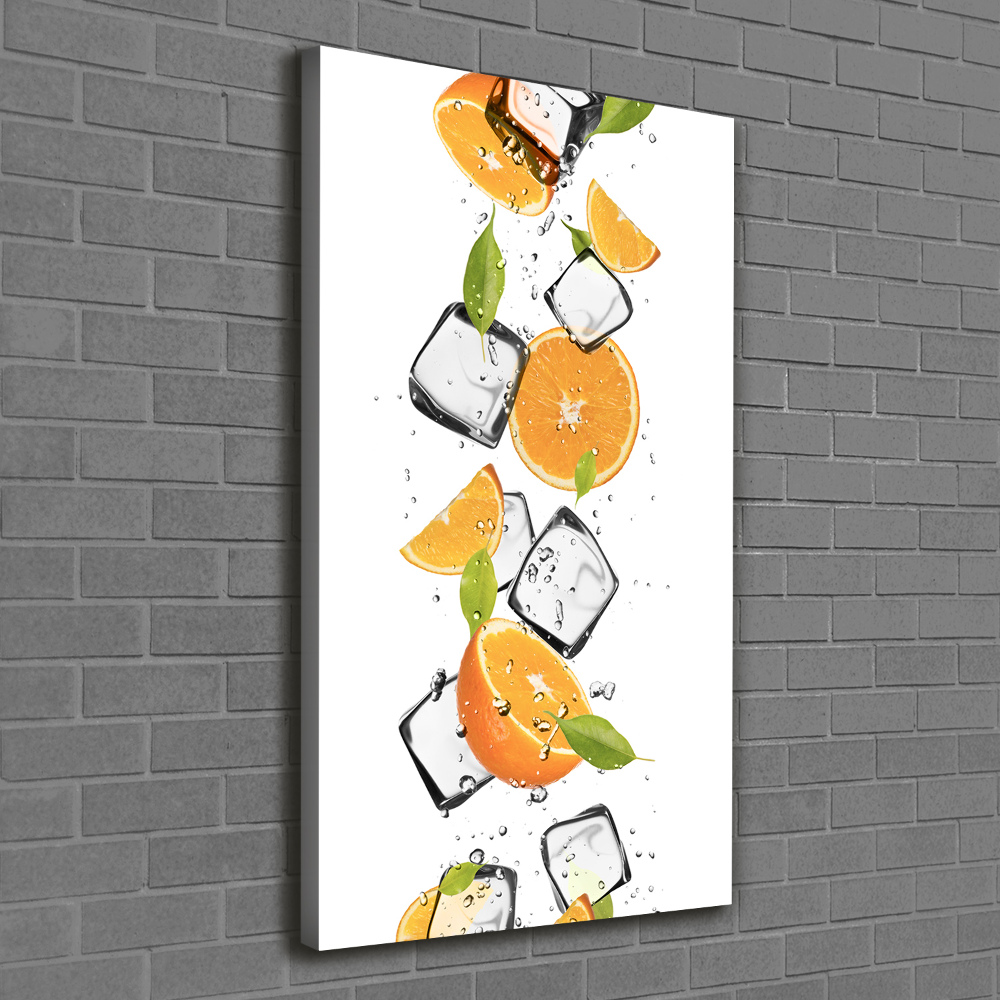 Canvas wall art Oranges and ice