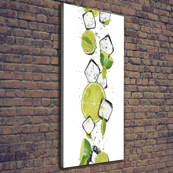 Canvas wall art Lime and ice