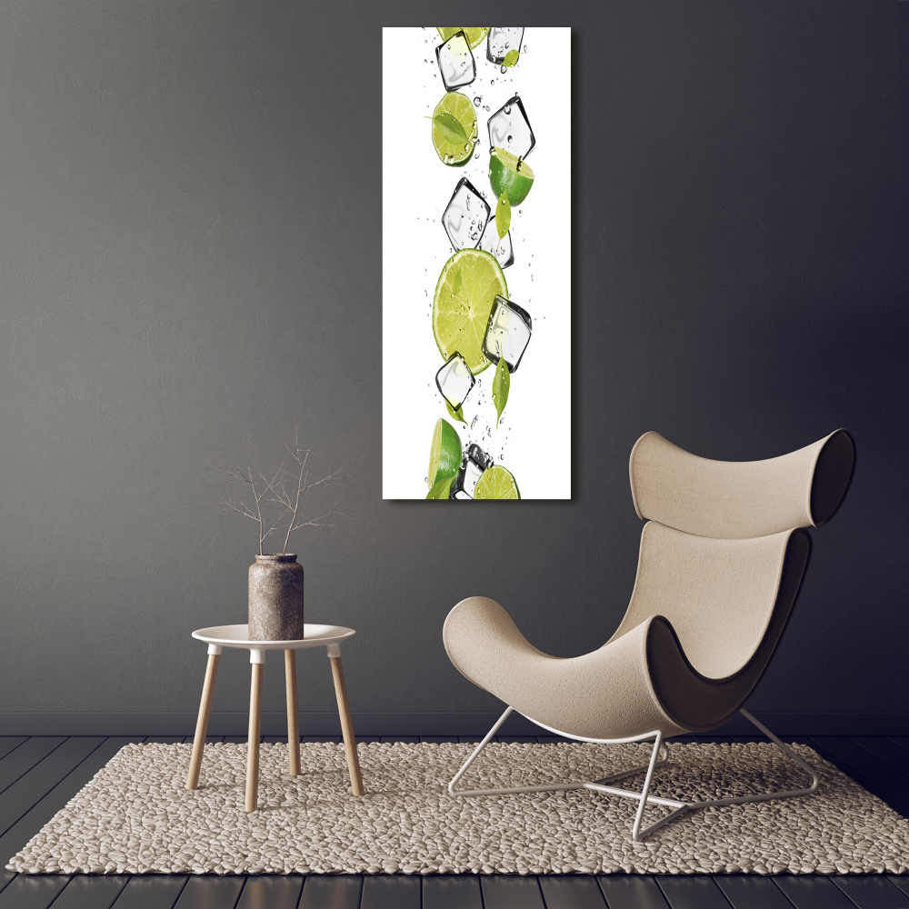 Canvas wall art Lime and ice